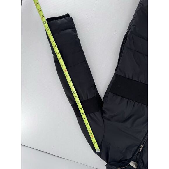 MM6 Maison Margiela Coat Sz 38 Long Puffer Down Duck Black Minimalist - Picture 13 of 16